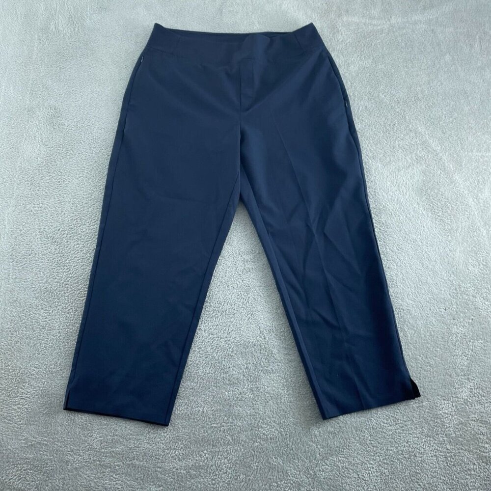 Kirkland Signature Womens Navy Blue Pull-On Trousers XL  NWOT 3891
